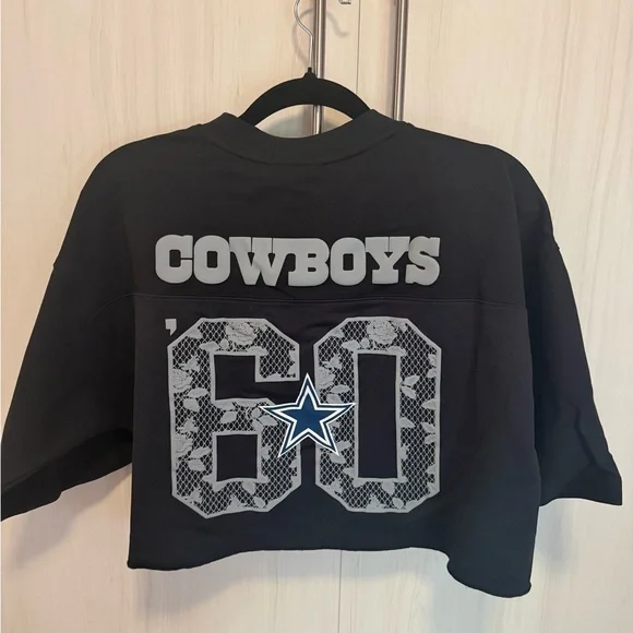 Mitchell & Ness Dallas Cowboys Women’s Cropped Jersey Size Medium NWT - Picture 4 of 5
